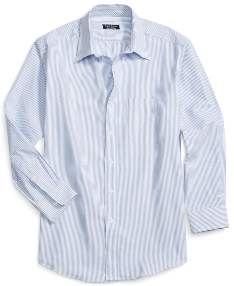 Men's Regular Fit University Stripe Dress Shirt
