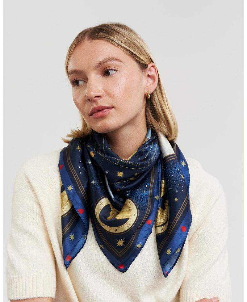 Women's Zodiac Medium Square Scarf