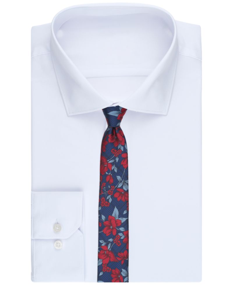 Men's Norris Floral Pattern Skinny Tie