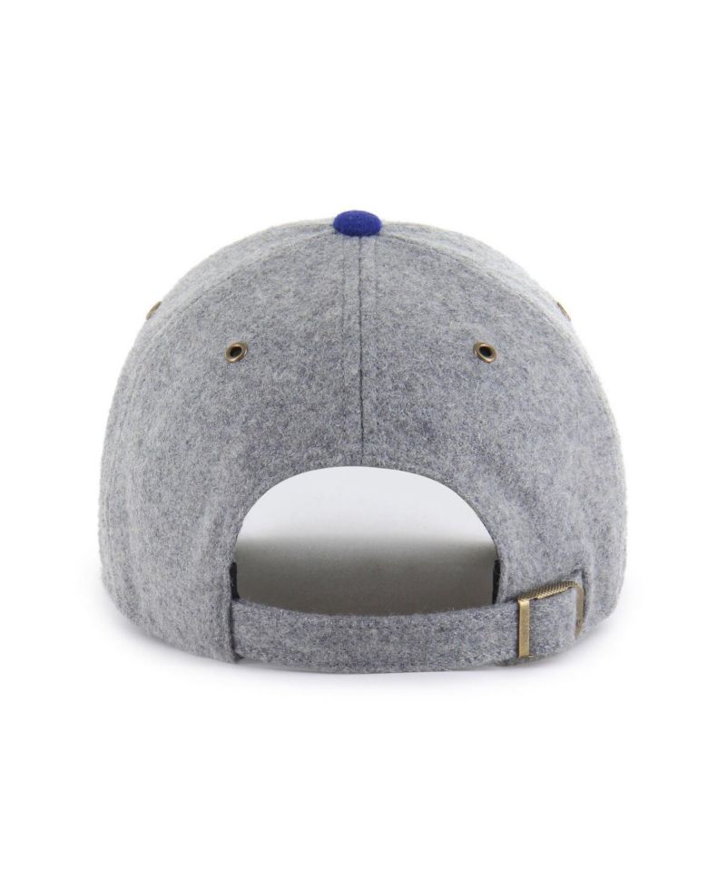Men's Gray/Royal Texas Rangers Golden Age Wool Clean Up Adjustable Hat