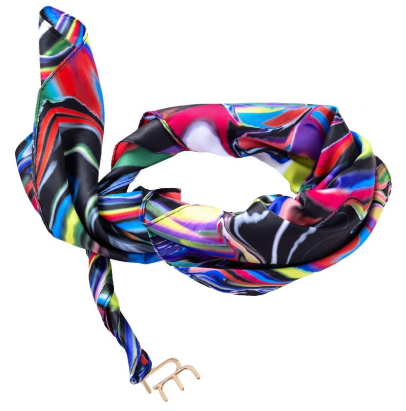 TY Print Versa Scarf with logo hardware