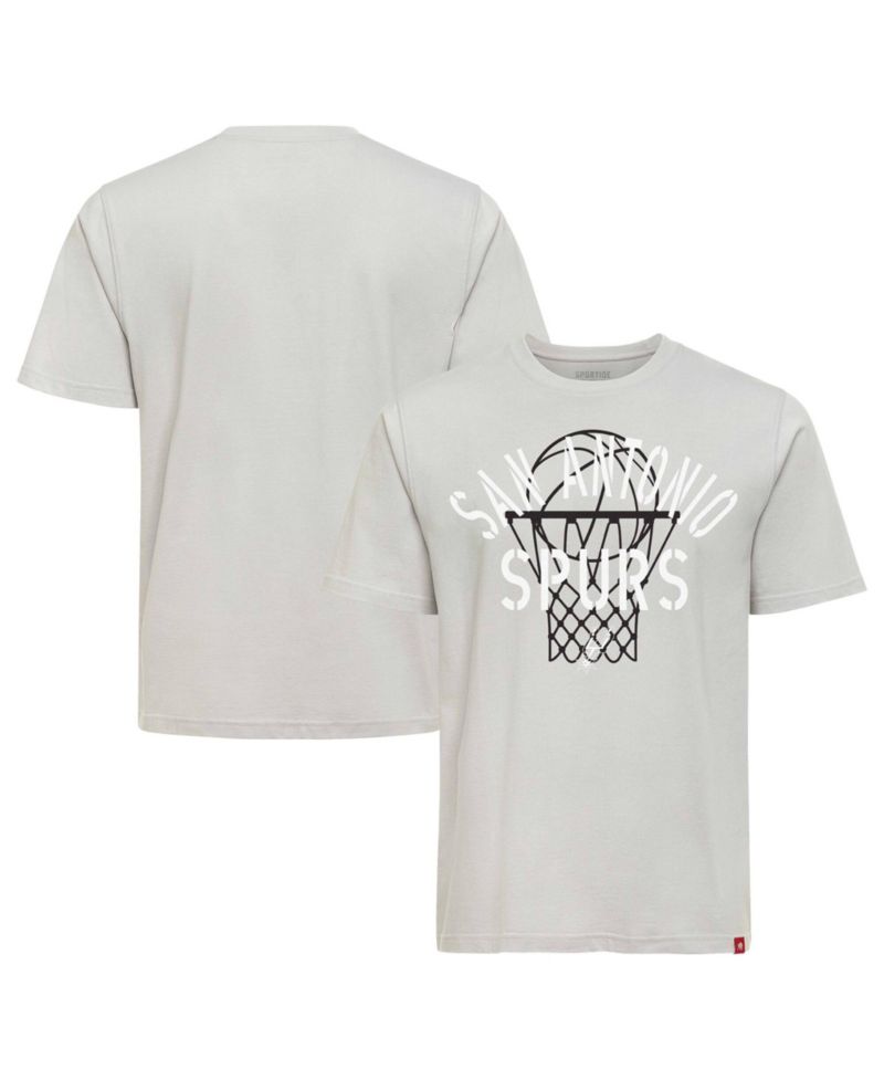 Men's and Women's Silver San Antonio Spurs Duke Barrett T-Shirt