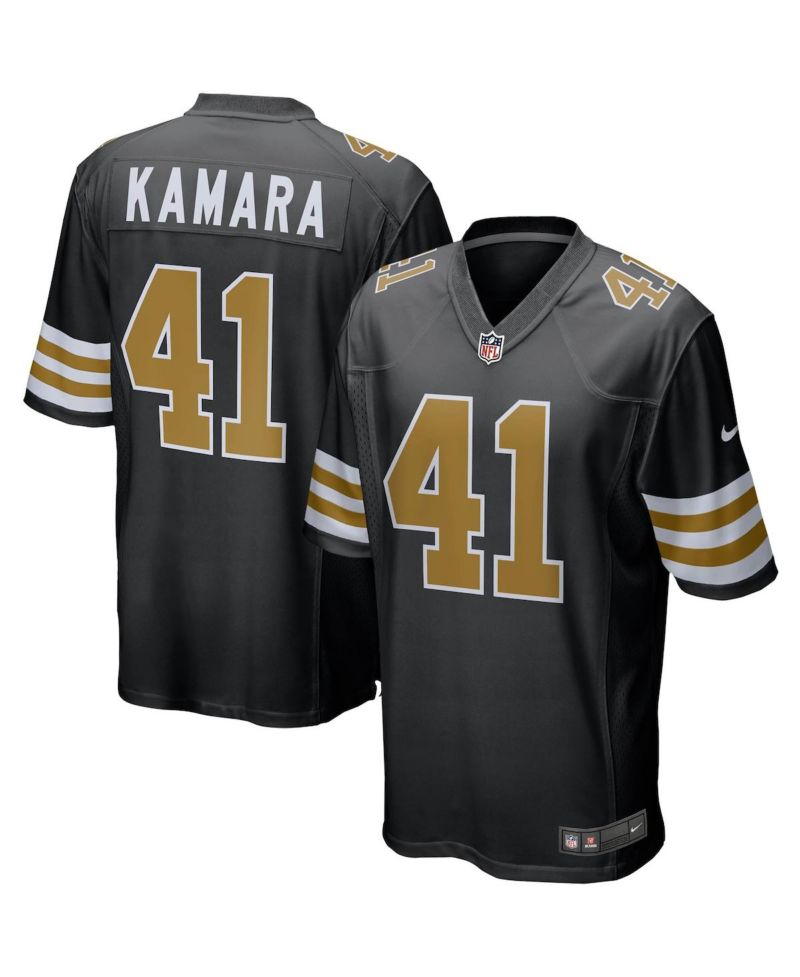 Men's Alvin Kamara Black New Orleans Saints Alternate Game Jersey