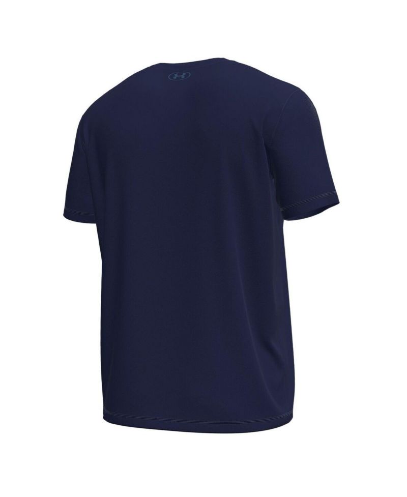 Men's Navy Notre Dame Fighting Irish Golf Leprechaun Tech Stretch T-Shirt