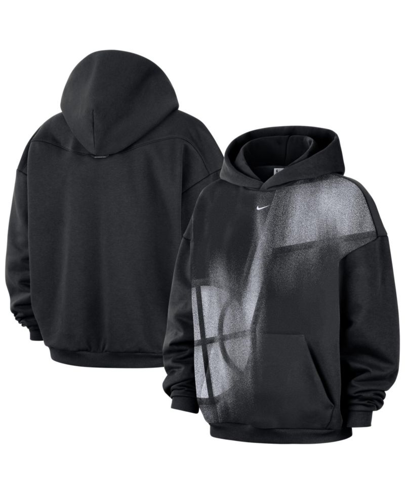 Men's Black Utah Jazz 2026 Standard Issue Practice Icon Fleece Pullover Hoodie