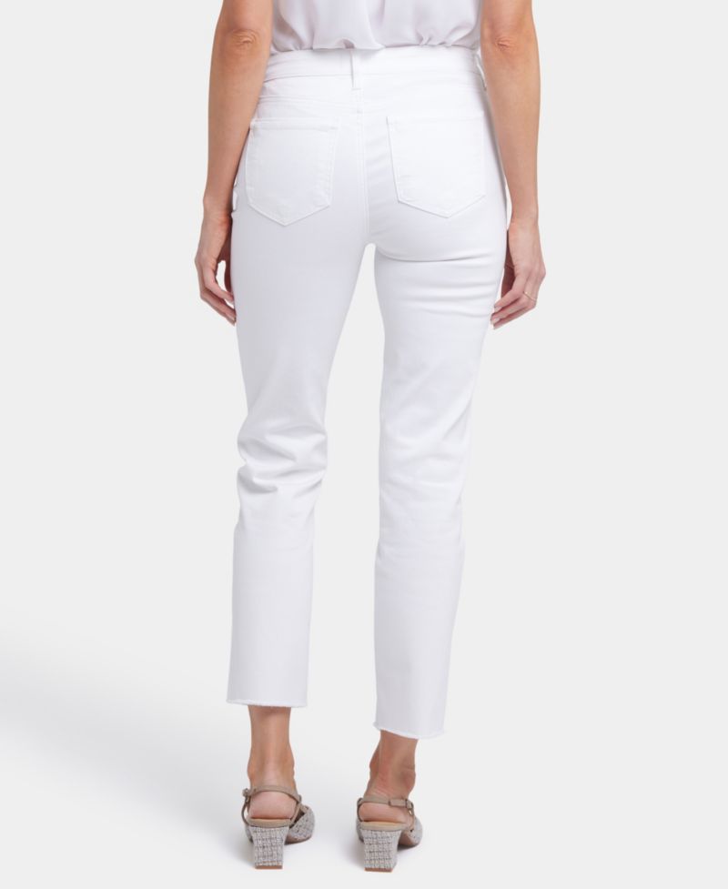 Women's Sheri Straight Ankle Fray Hem Jeans