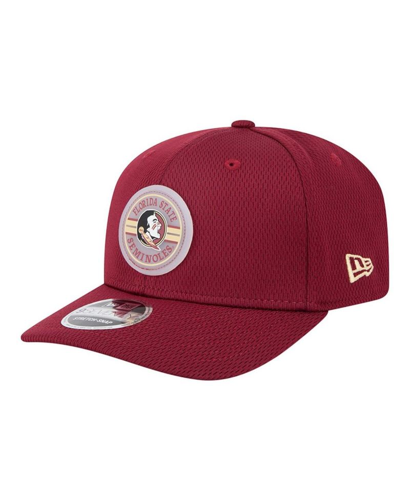 Men's Garnet Florida State Seminoles Patched 9SEVENTY Stretch-Snap Adjustable Hat