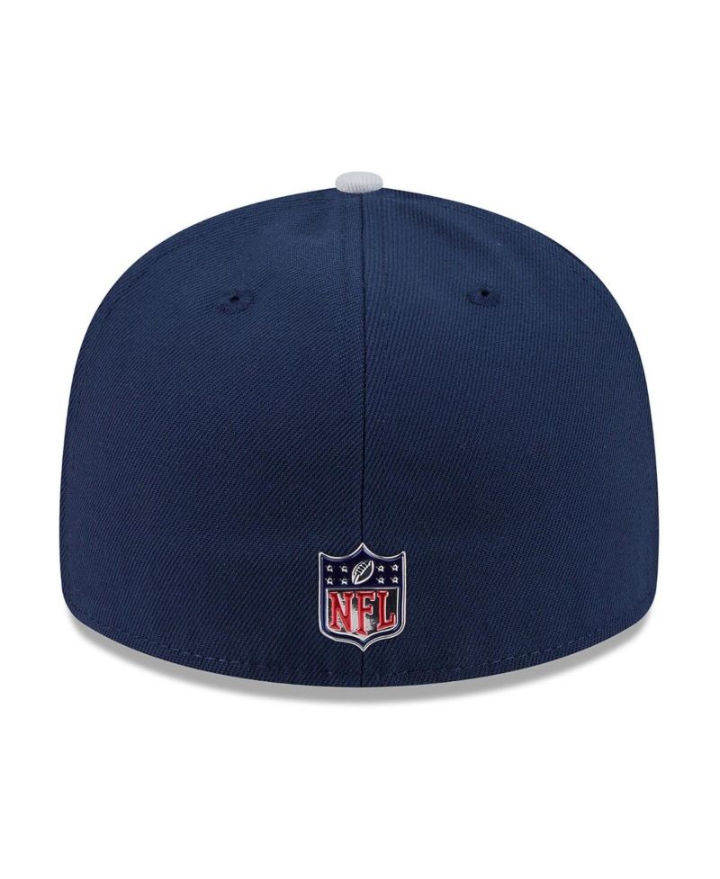 Men's Navy/Silver Dallas Cowboys 2026 NFL Draft Pre-Curved 59FIFTY Fitted Hat