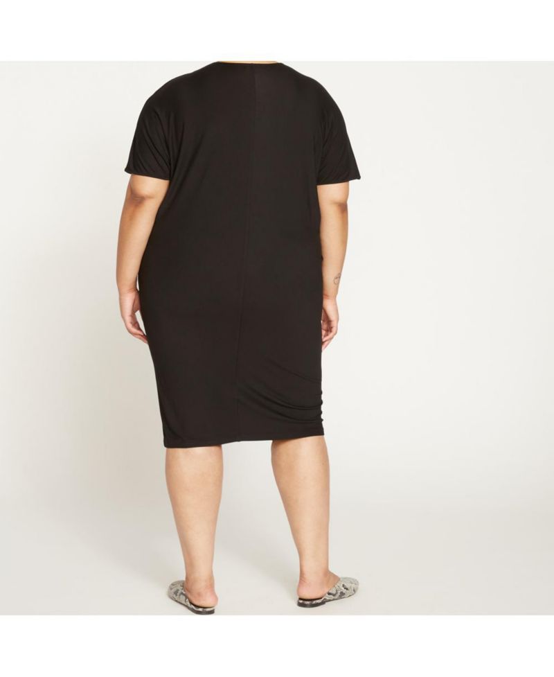 Plus Size Teresa Liquid Jersey V-Neck Dress