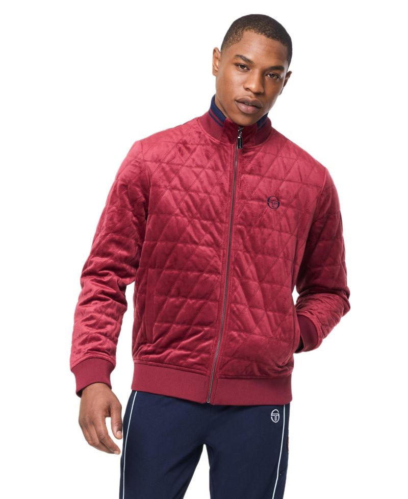 Men's Redi Quilted Velour Bomber Jacket