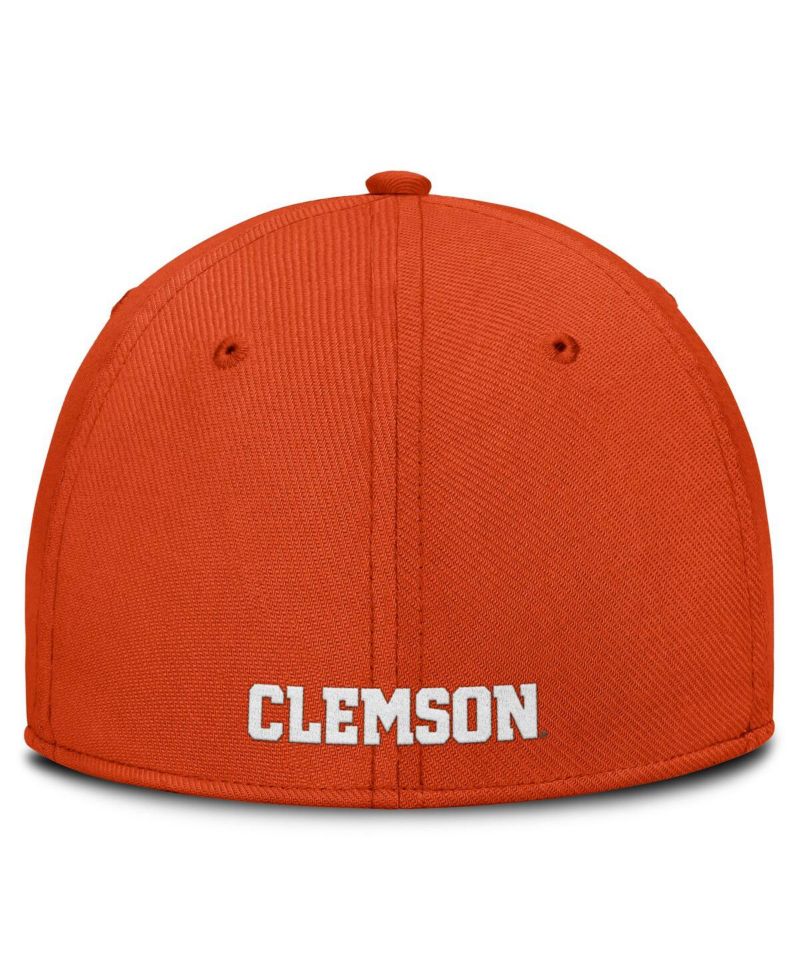 Men's Orange Clemson Tigers 2025 Dugout Coaches Rise Swoosh Performance Flex Hat