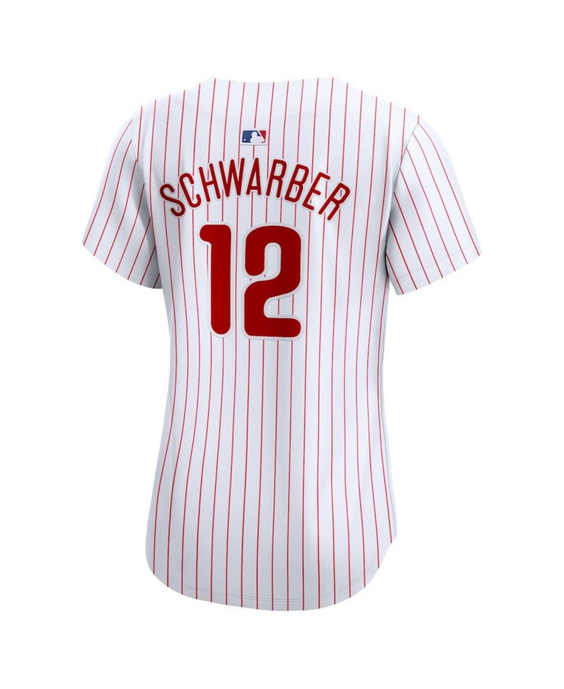 Women's Kyle Schwarber White Philadelphia Phillies Home Limited Player Jersey