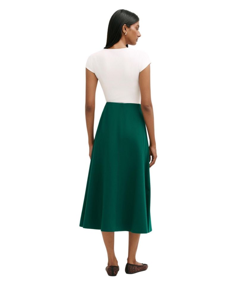 Women's Mae High-Waisted A-Line Midi Skirt