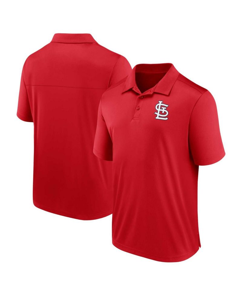 Men's Red St. Louis Cardinals Logo Polo Shirt