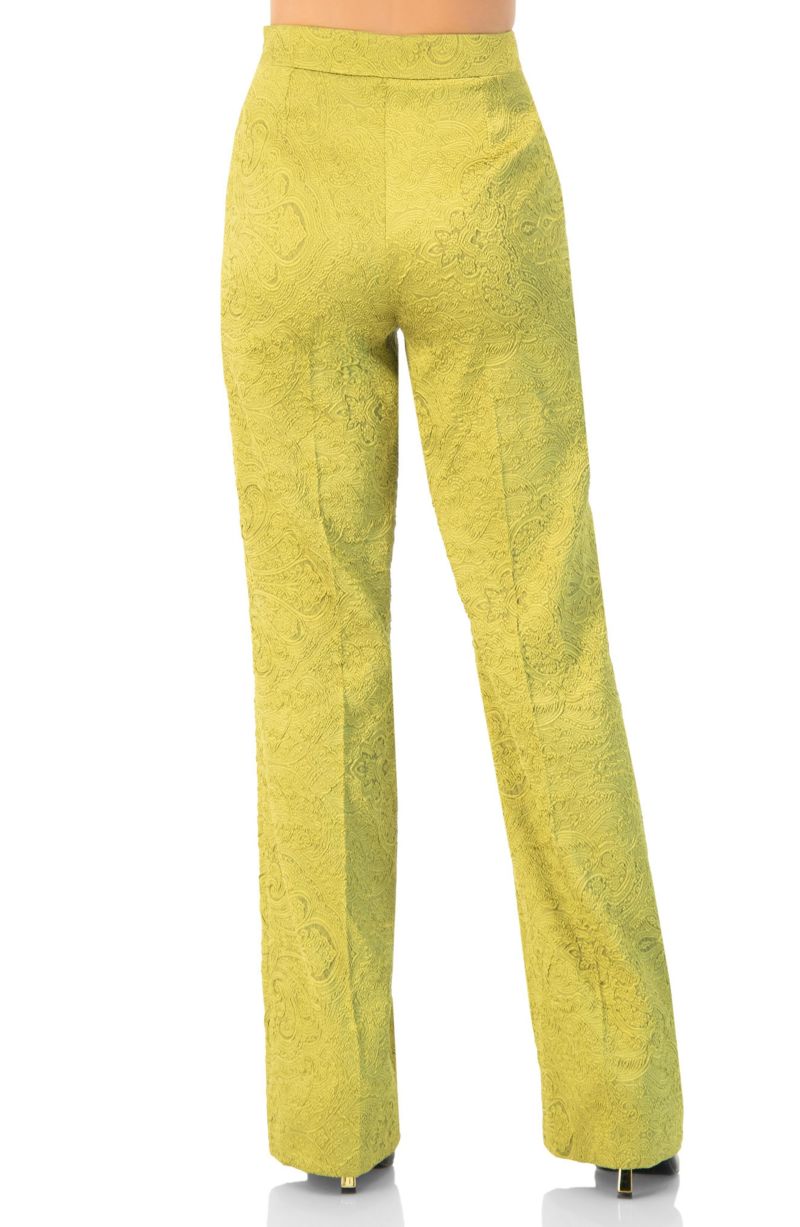Women's Wide-Leg Straight Trousers with Wide Hem