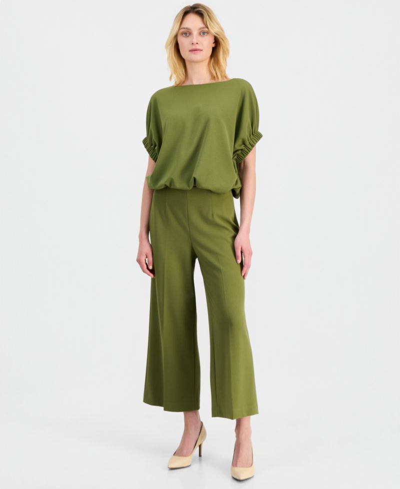 Women's Dolman-Sleeve Bubble-Hem Top