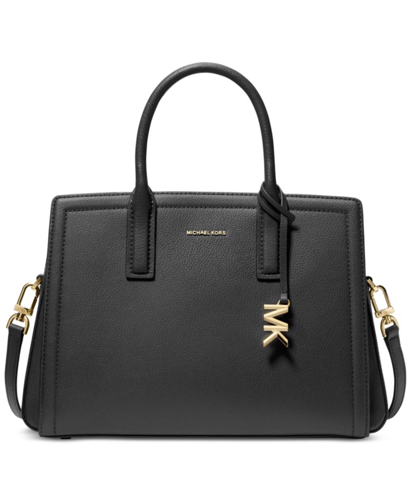 Michael Kors Laila Medium Leather Satchel Handbag