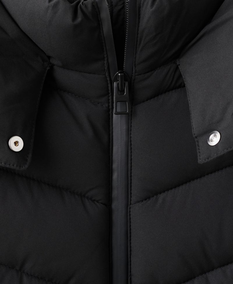 Women's Hood Midi Quilted Anorak Coat