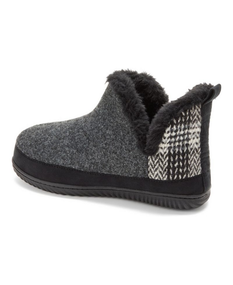 Women's Felted and Plaid Boot Slipper