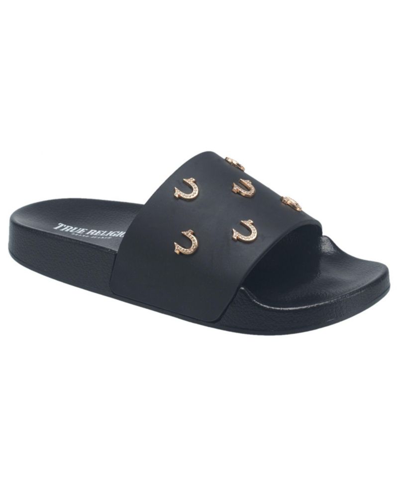 Little Girls Kash Bling Horseshoe Logo Slide