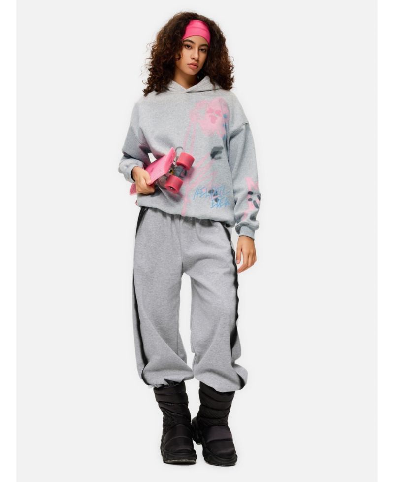Women's Graffiti Heart Baggy Sweatpants