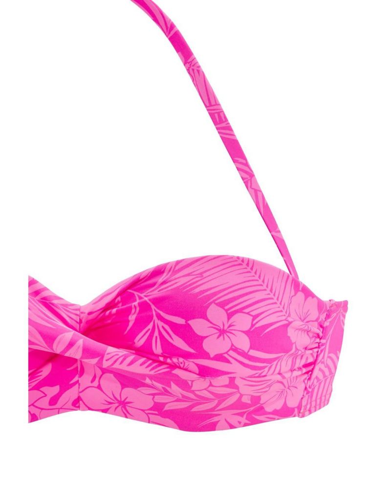 Women's Floral Print Everyday Comfort Underwire Bikini Top