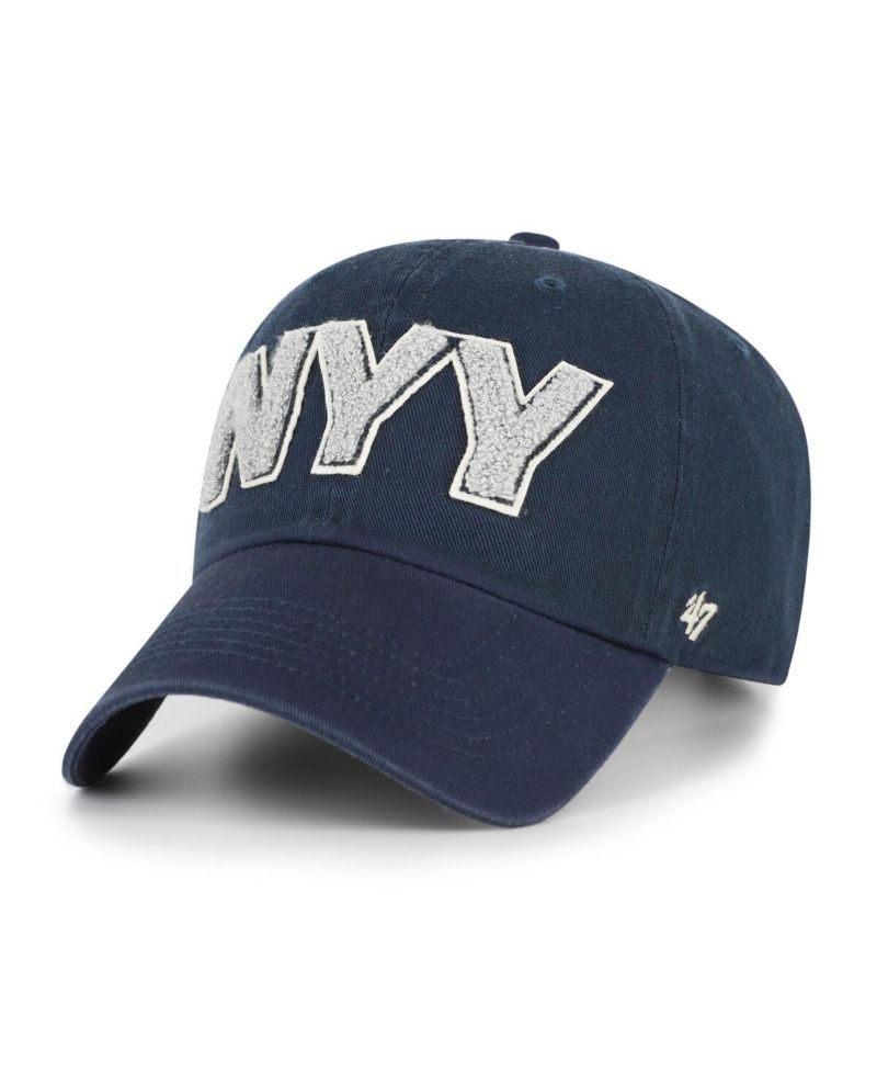 Women's Navy New York Yankees Zoey Clean Up Adjustable Hat