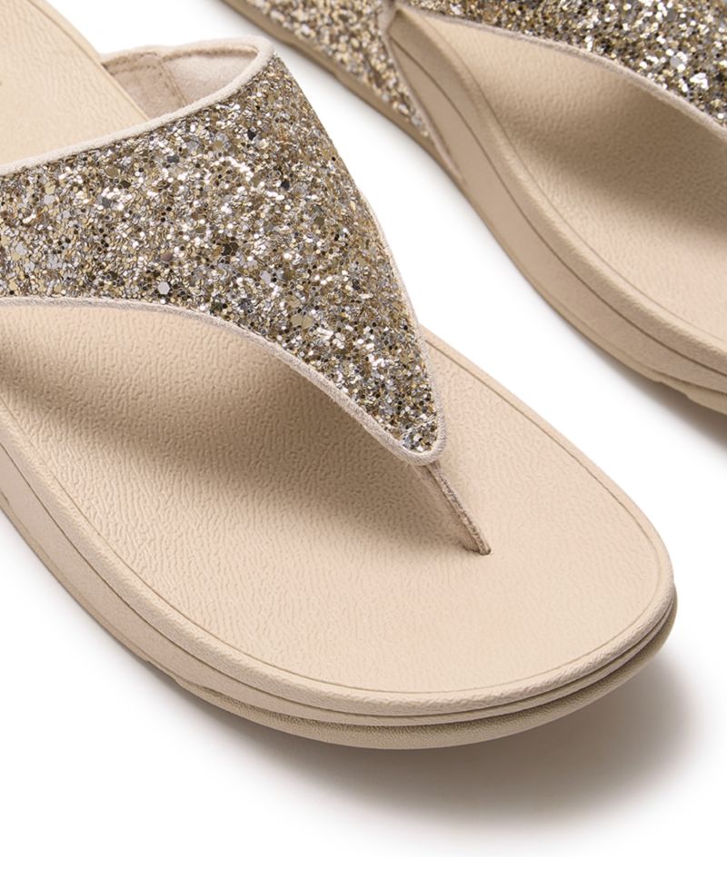 Women's Lulu Multi-Tonal Glitter Wedge Sandals