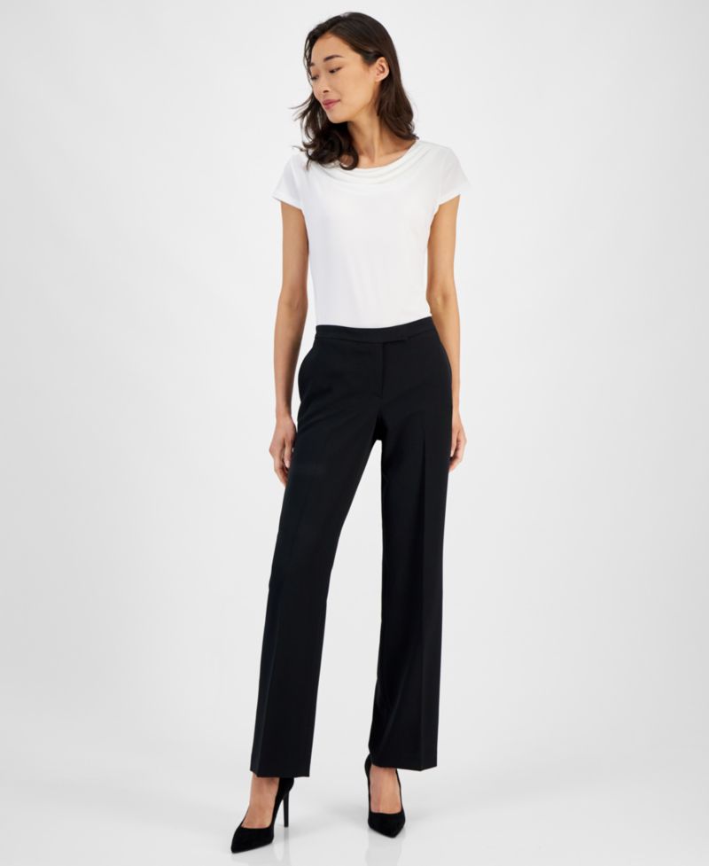 Women's Claire Mid-Rise Straight Leg Trouser