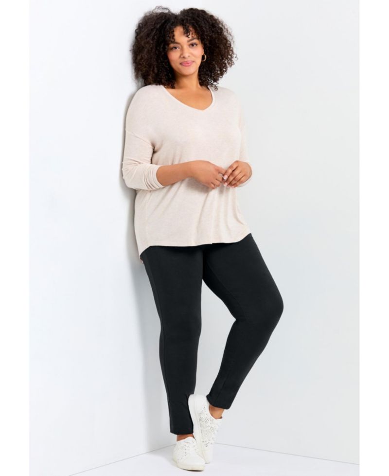 Women's Plus Size Petite High Rise Legging