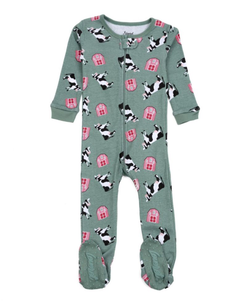 Toddler Matching Family One-Piece Cotton Sleep and Play Footed Pajamas