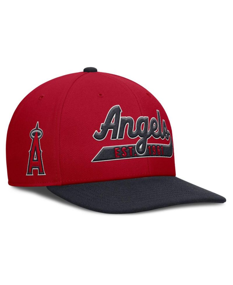 Men's Red/Navy Los Angeles Angels Pro Performance Snapback Hat