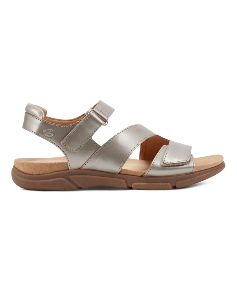 Mavey Strappy Leather Open Toe Flat Sandals