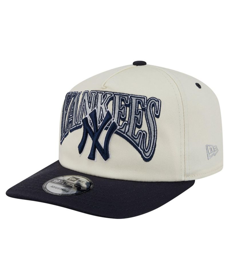 Men's Cream/Navy New York Yankees Vintage 19TWENTY Adjustable Hat