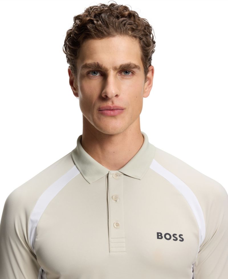 BOSS by Men's Active Quick-Dry Stretch Slim-Fit Polo Shirt
