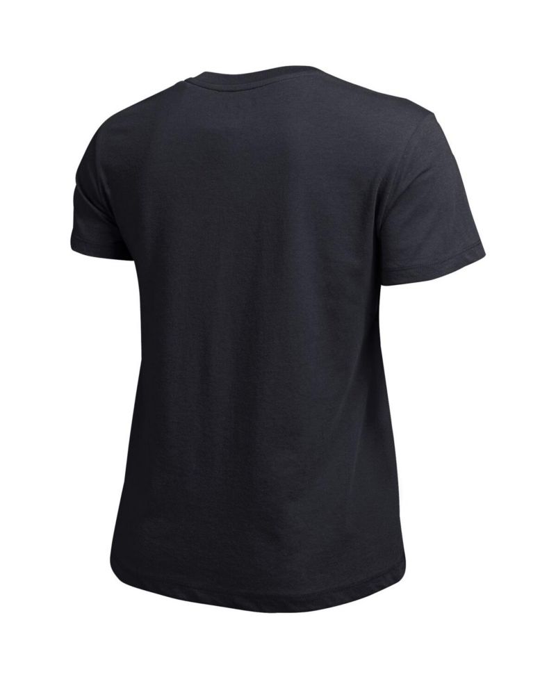 Women's Black Oregon Ducks Arched Over Logo T-Shirt