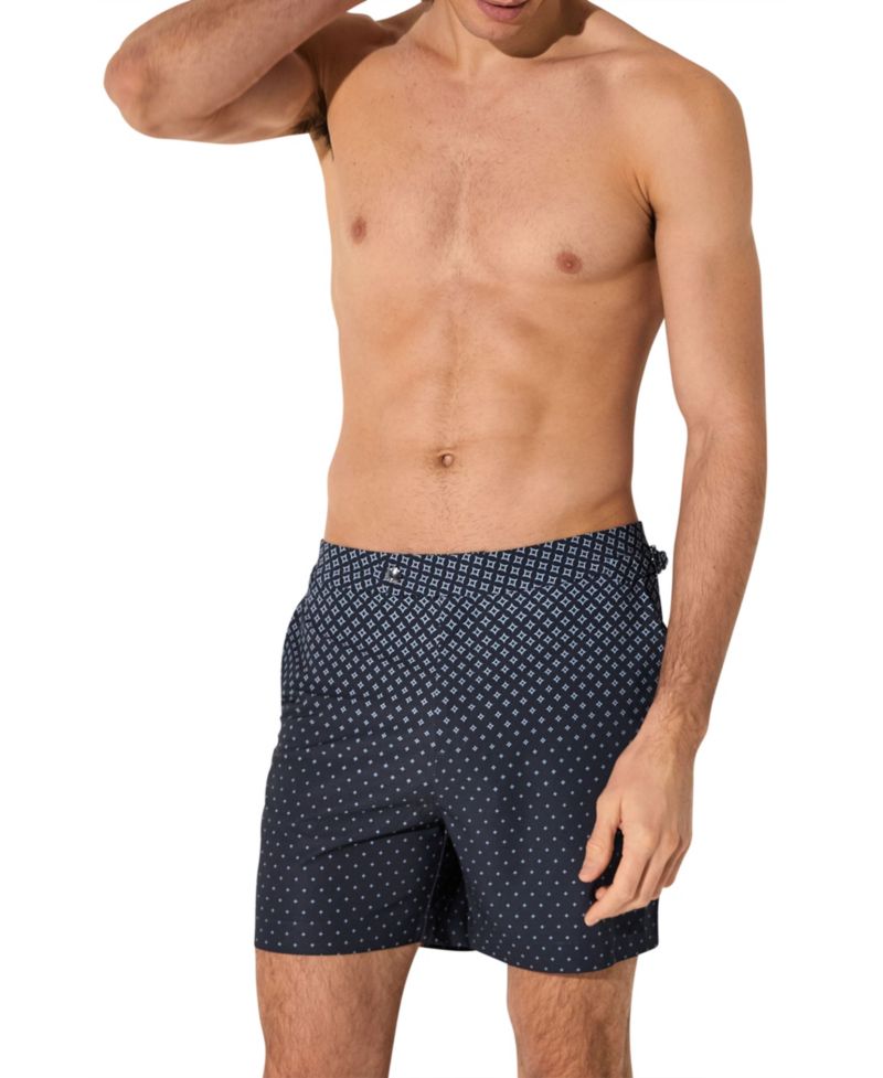 Men's Darli Ombr&eacute; Geometric-Print Swim Shorts