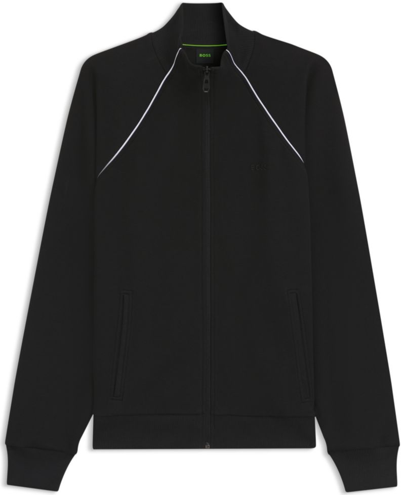 Men's Contrast Piping Cotton-Blend Sweatshirt
