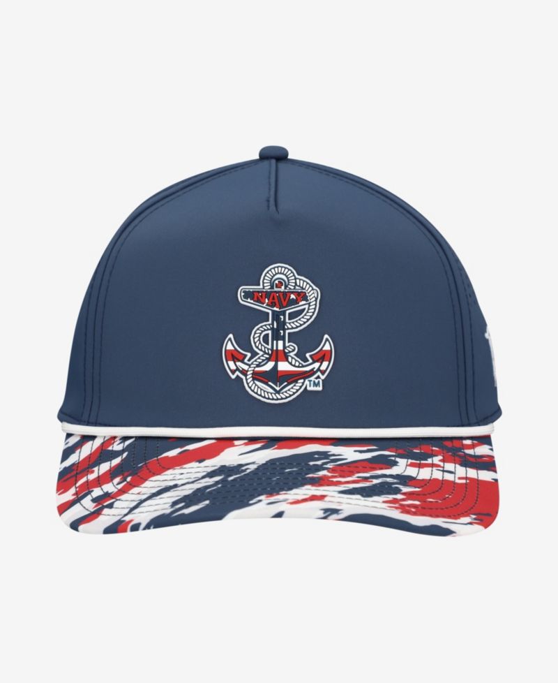 Men's and Women's Navy Navy Midshipmen Stars & Stripes Rope Adjustable Hat