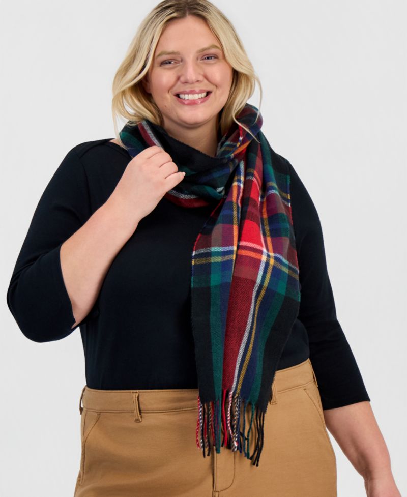 Women's Tartan Plaid Blanket Scarf