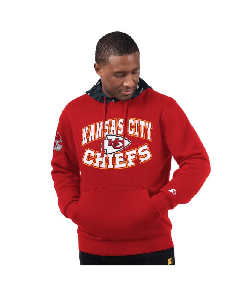Men's Red Kansas City Chiefs Thursday Night Gridiron Pullover Hoodie