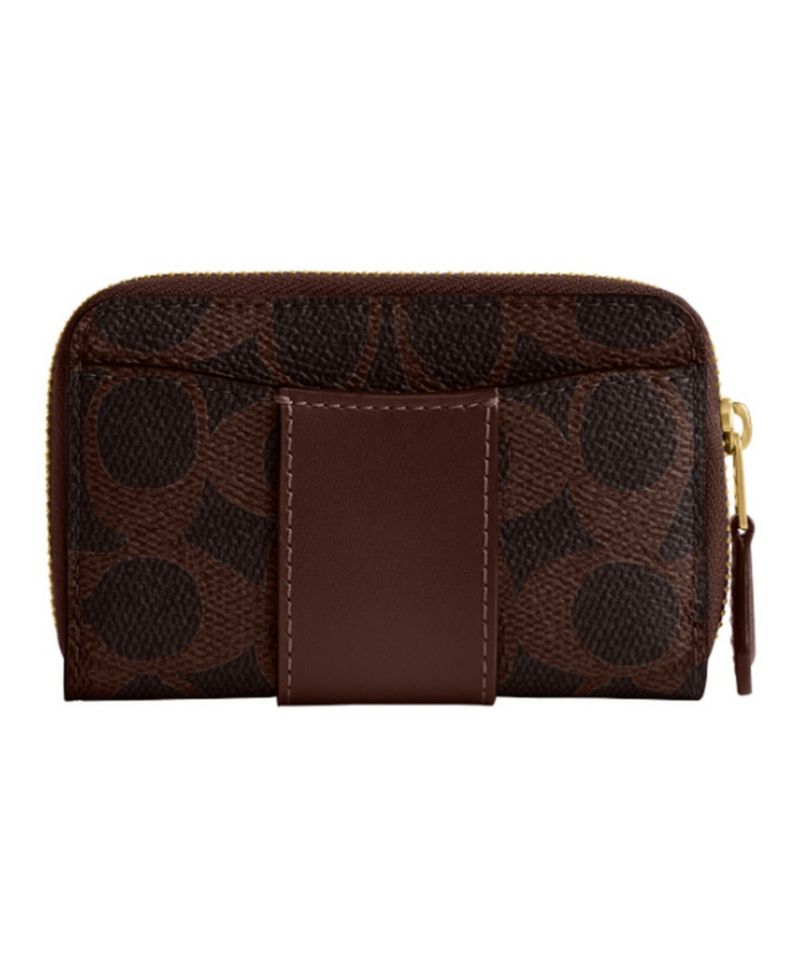 Essential Small Signature Canvas Zip Around Card Case