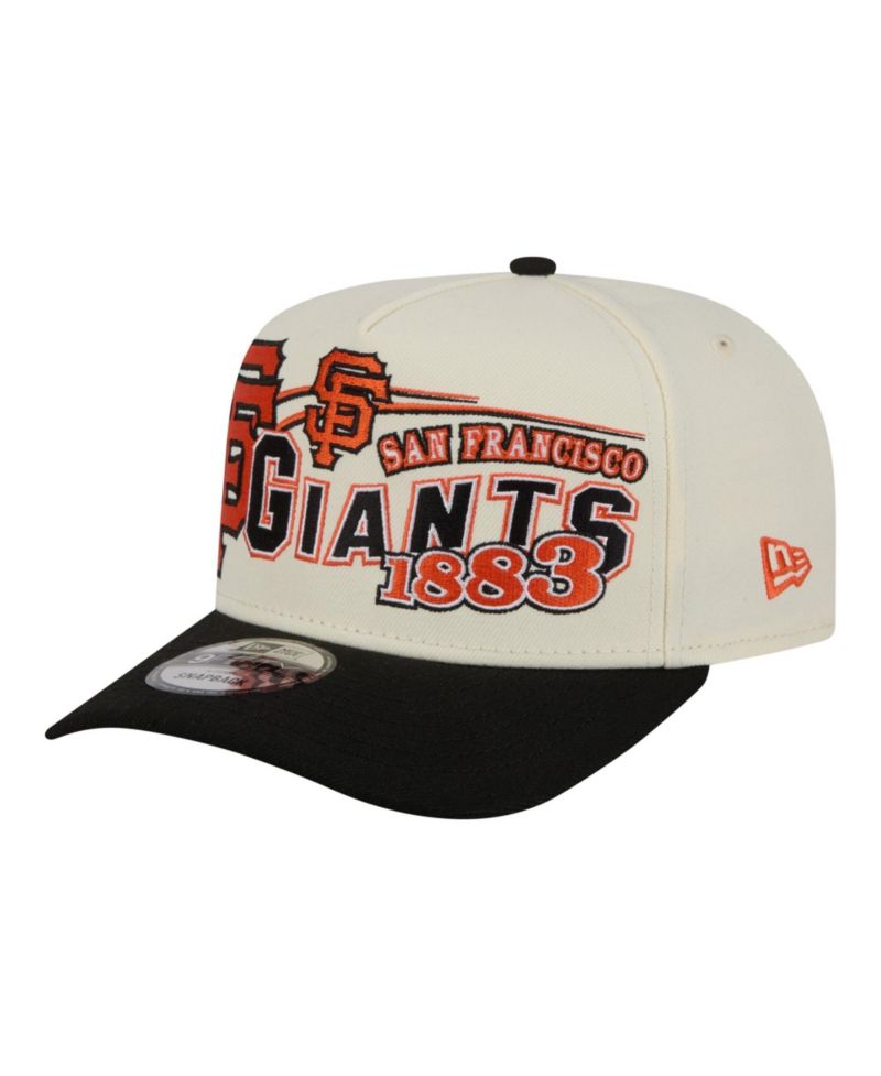 Men's Cream/Black San Francisco Giants Classic A-Frame 9FIFTY Snapback Hat