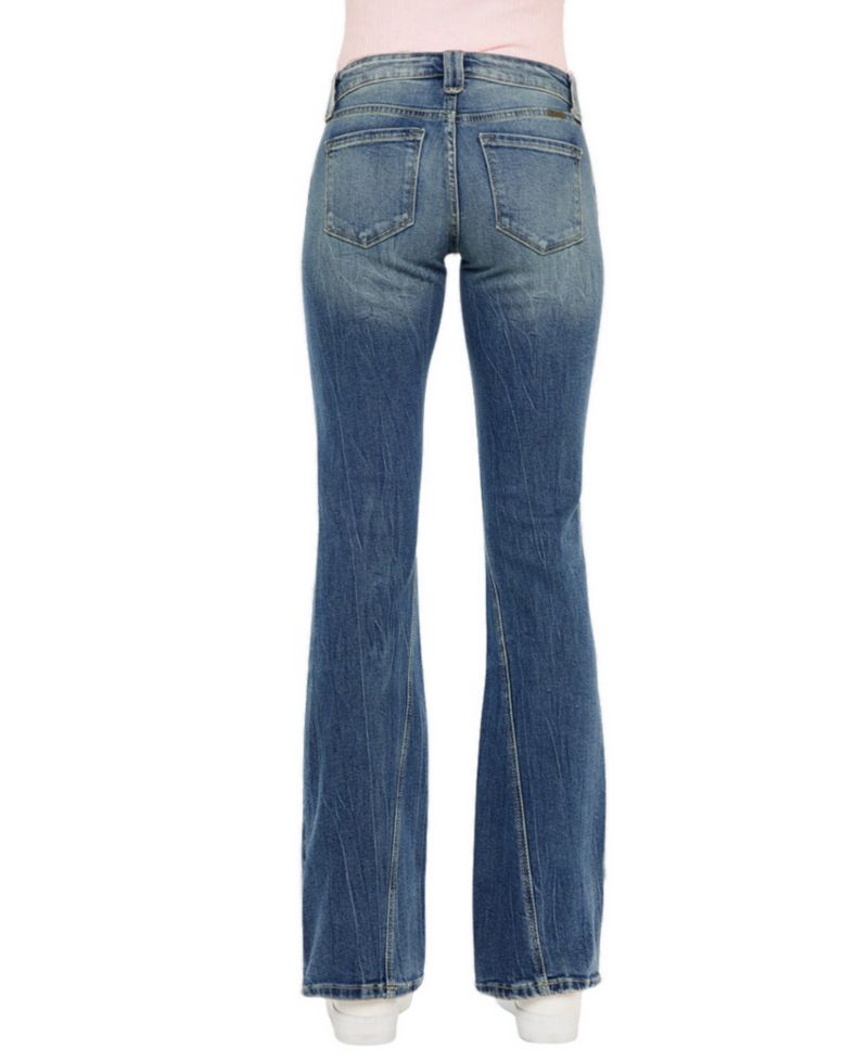 Juniors' Jewel Low-Rise Bootcut Jeans