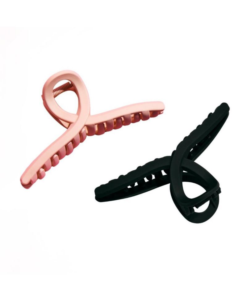 Loop Claw Clip Duo - Gentle Hold Accessory for All Hair Types - Non-Slip, Firm Grip Design for Daily Styling - (2 Pack)