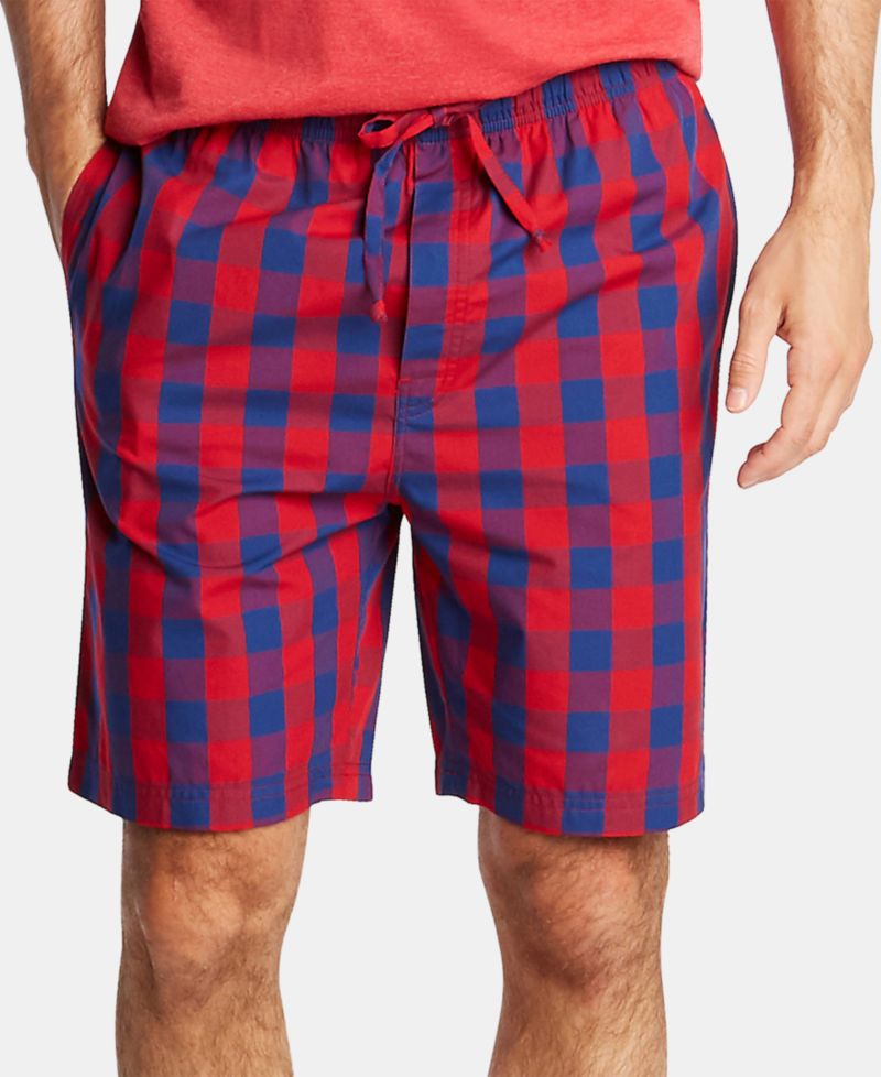 Men's Cotton Plaid Pajama Shorts