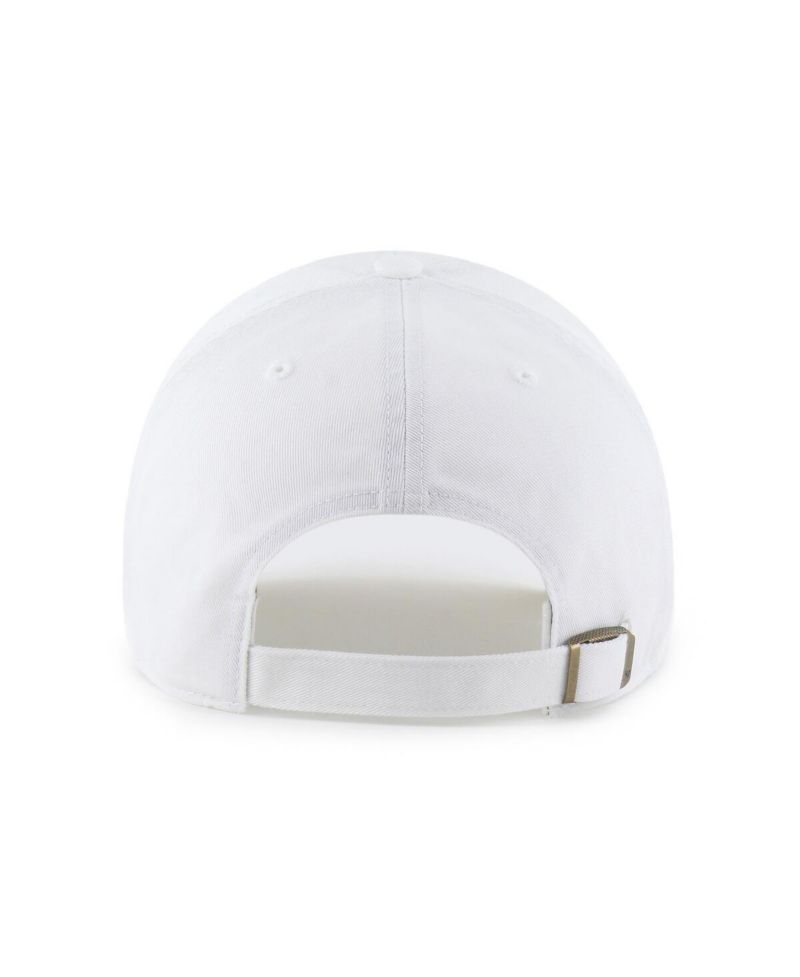 Men's White Buffalo Sabres Logo Clean Up Adjustable Hat