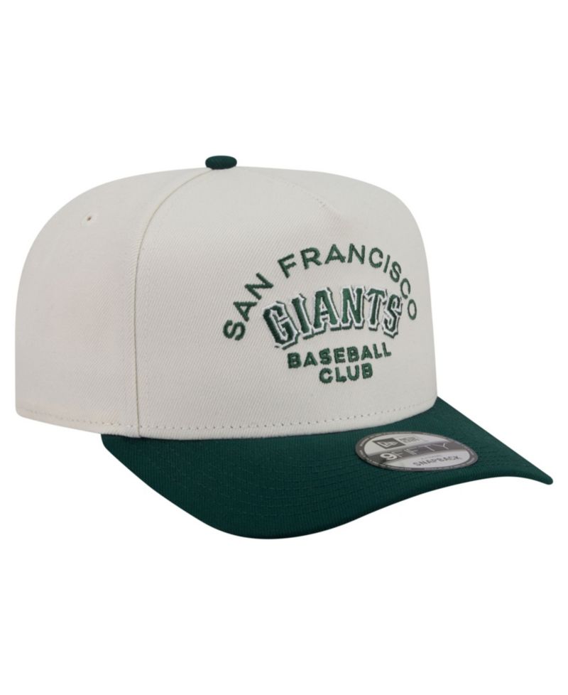 Men's Cream/Dark Green San Francisco Giants Chrome A-Frame 9FIFTY Snapback Hat