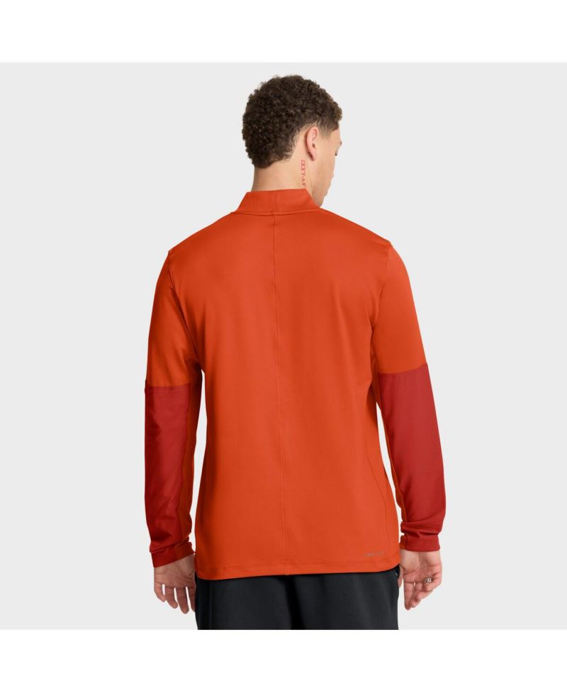 Men's Orange Clemson Tigers One Goal Performance Half-Zip Pullover Sweatshirt