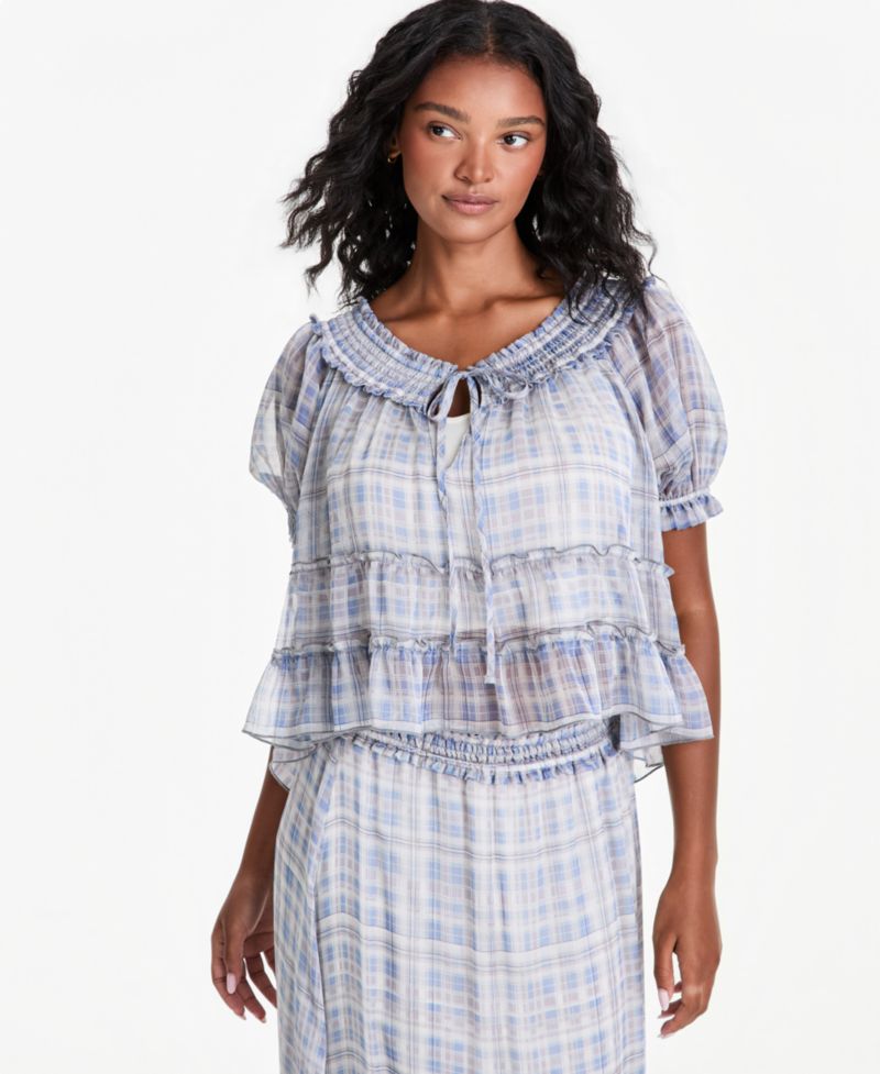 Petite Scoop Neck Short-Sleeve Top